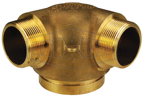 Two Way Male Outlet Roof Connection 90° Bottom Outlet
